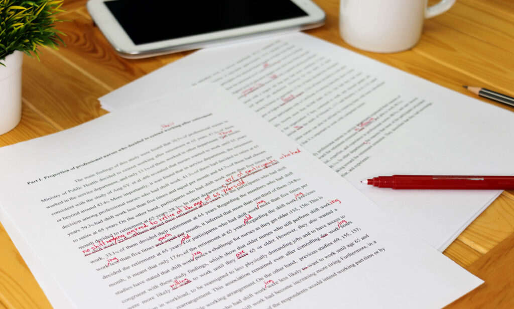 edited document